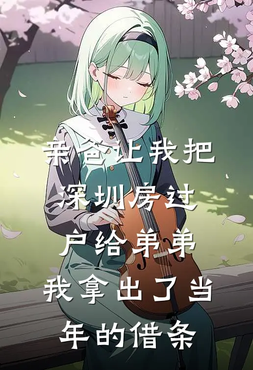 亲爸让我把深圳房过户给弟弟,我拿出了当年的借条