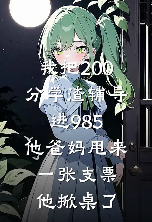 我把200分学渣辅导进985，他爸妈甩来一张支票他掀桌了