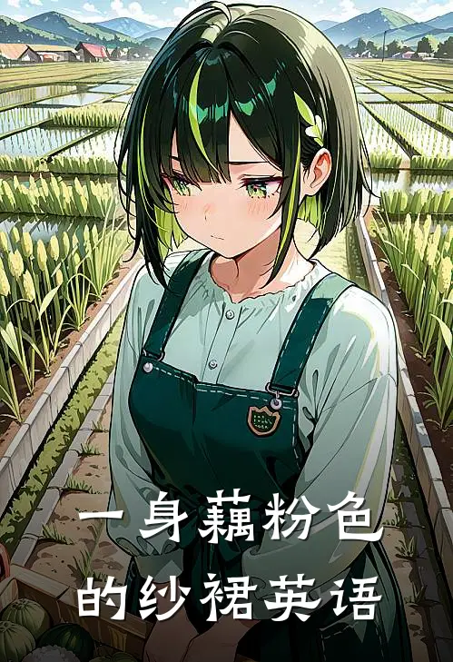 一身藕粉色的纱裙英语