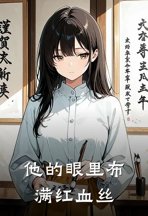 他的眼里布满红血丝
